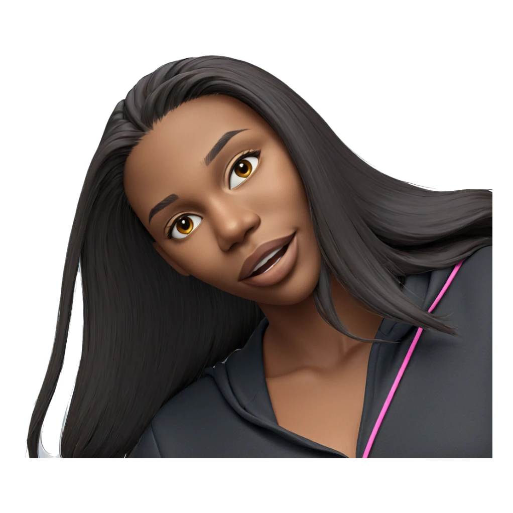 girl with earphones and confidence sticker