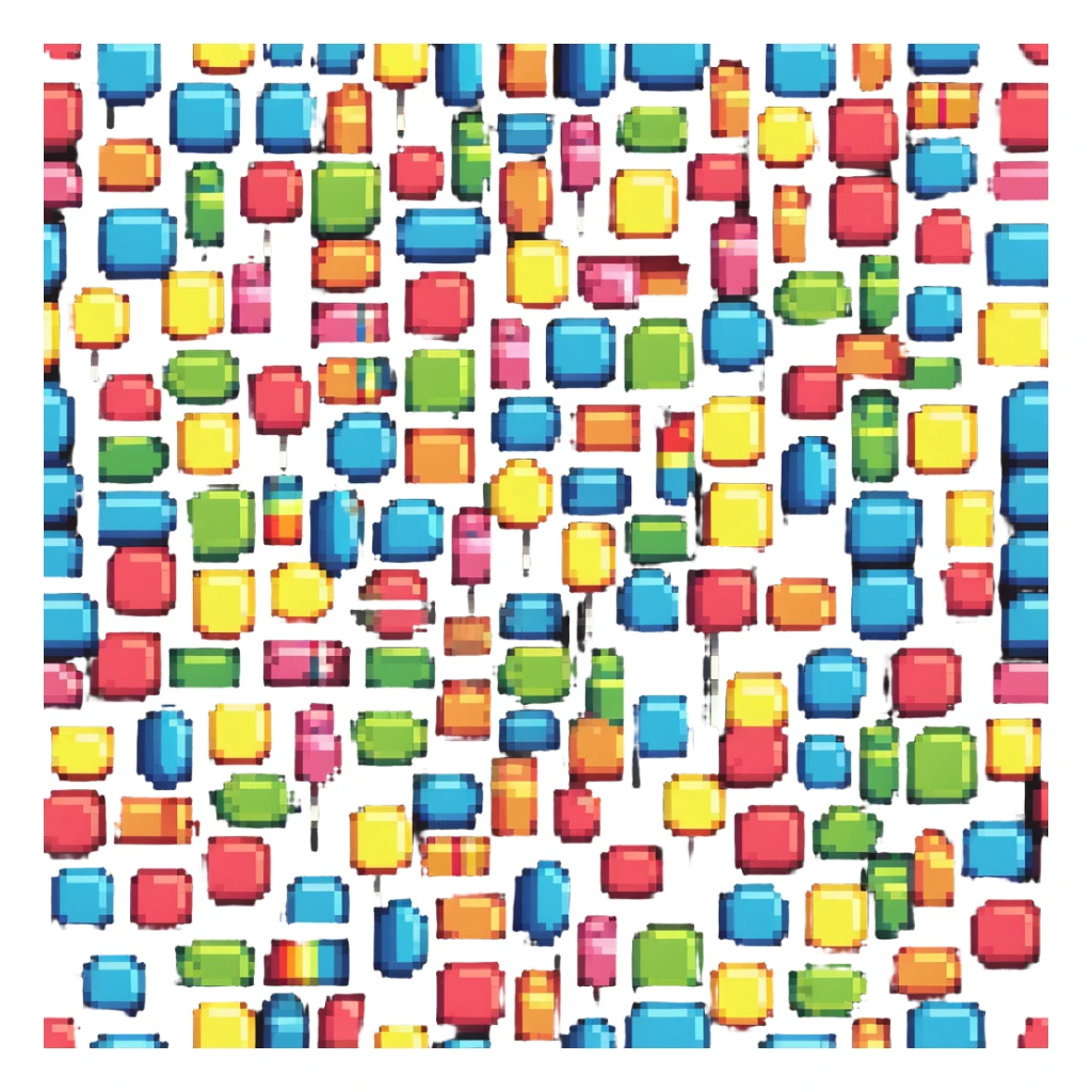 colorful candy sticker