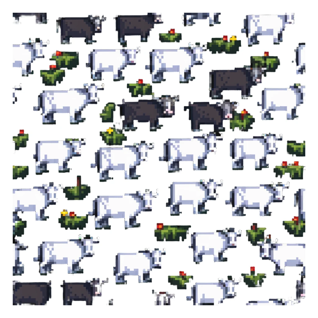 many oxen in a group sticker
