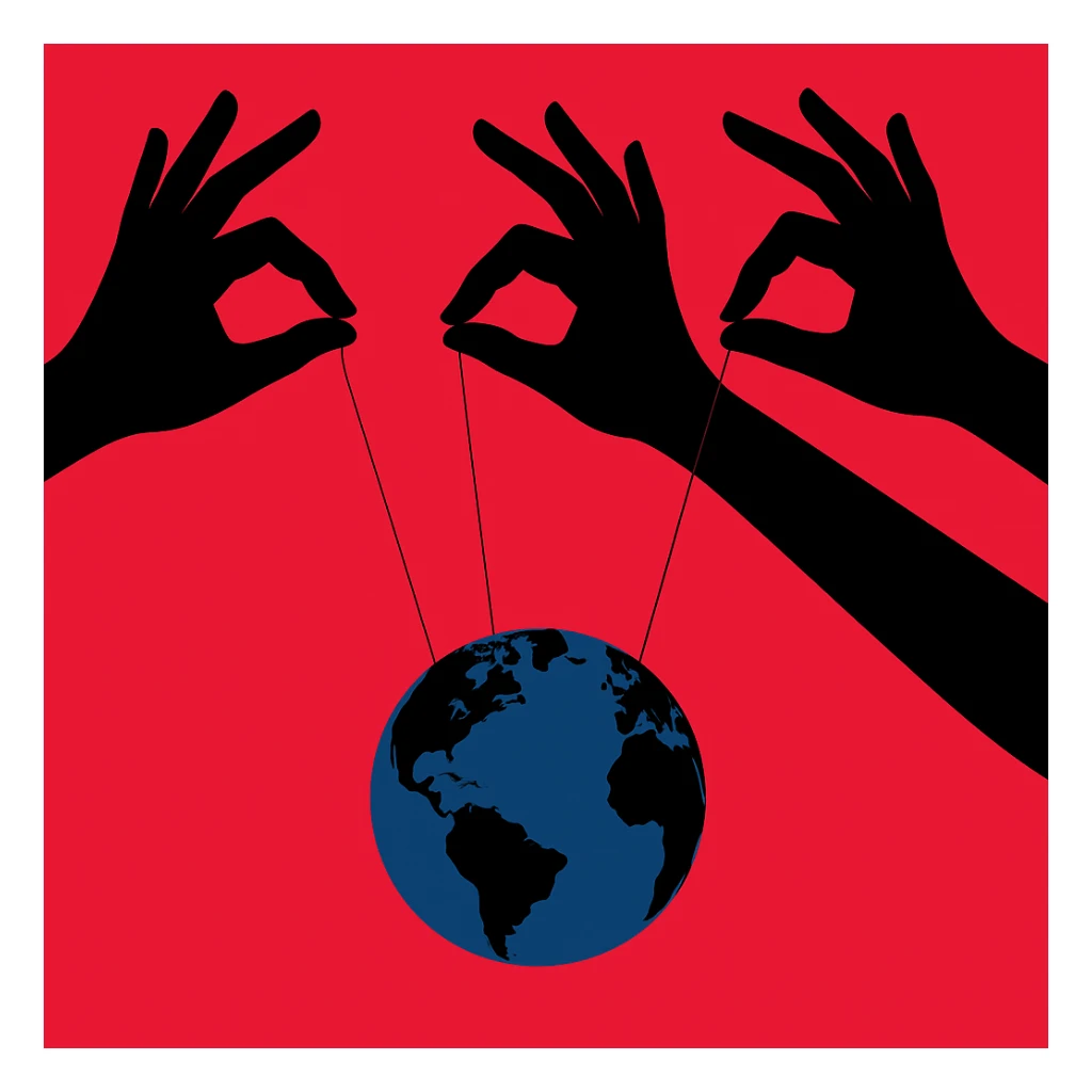 Сгенерируй тоже самое, только три одинаковые такие руки держат так же на веревка планету. Руки выглядет аккуратно, у всех по 5 пальцев, все красиво и органично. руки не залазиют друг на друга sticker