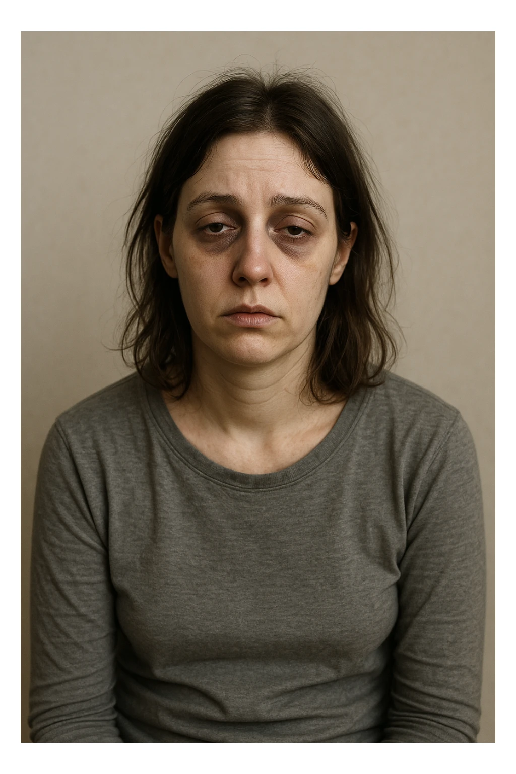 donna con stanchezza cronica distrutta e stanca sticker