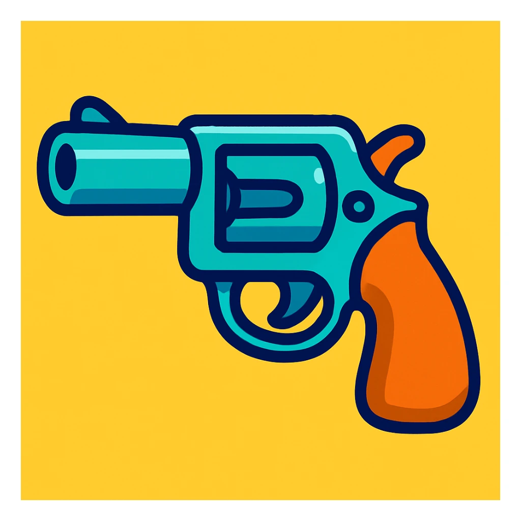 A gun emoji sticker