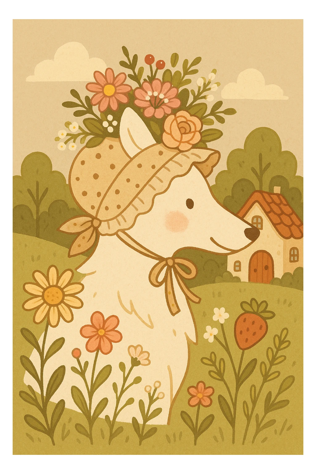 Give the Overwolf logo a cute cottagecore makeover sticker