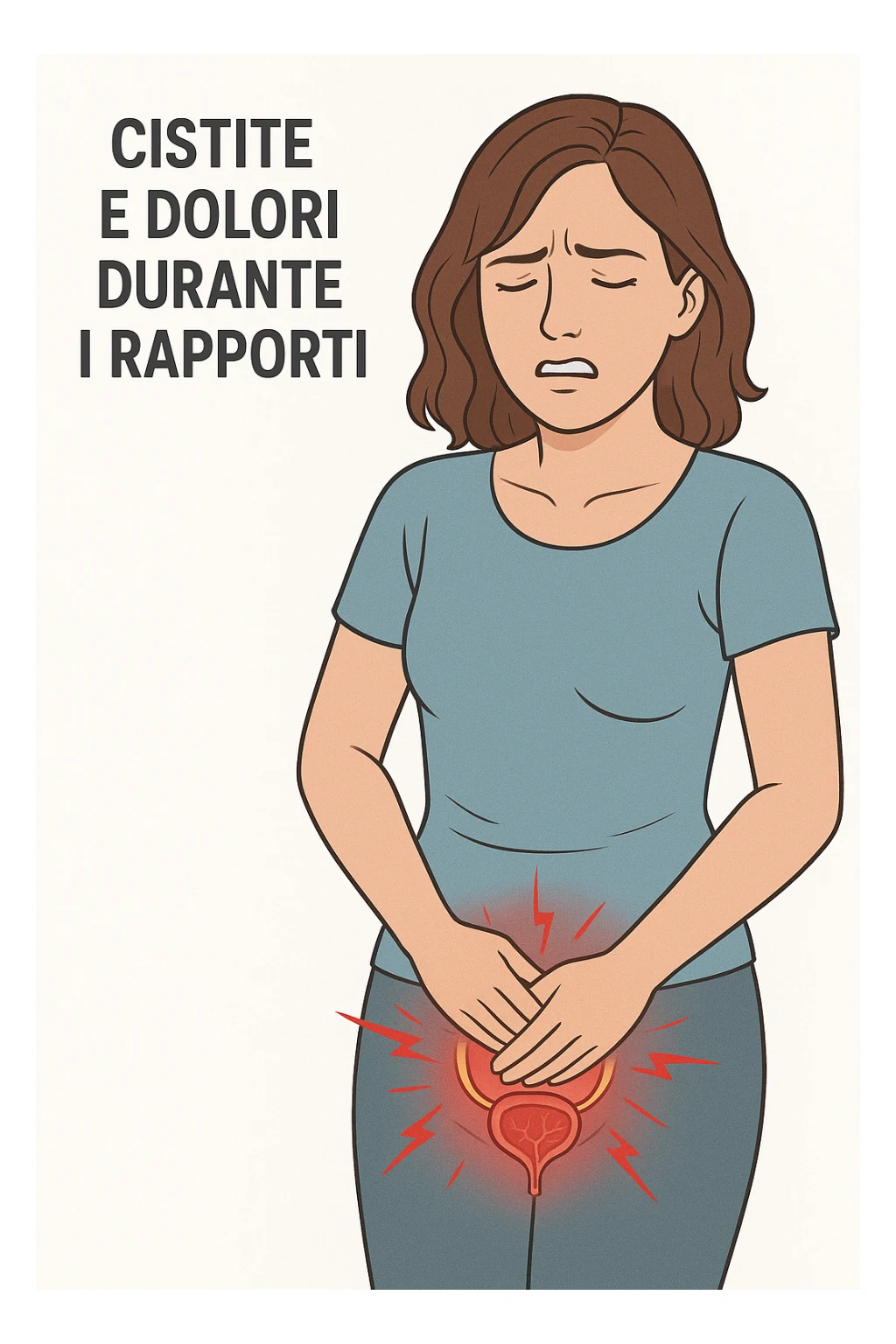 cistiti e dolori durante i rapporti. In italiano sticker