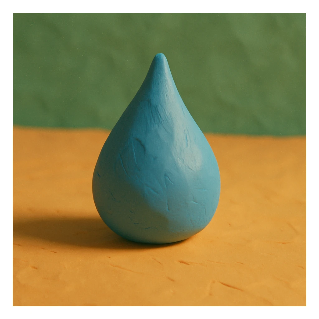 a single water drop sticker