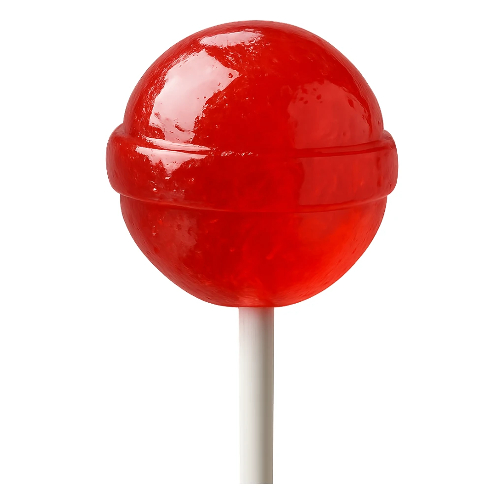 realistic lollipop, high detail, glossy, realistic lighting sticker