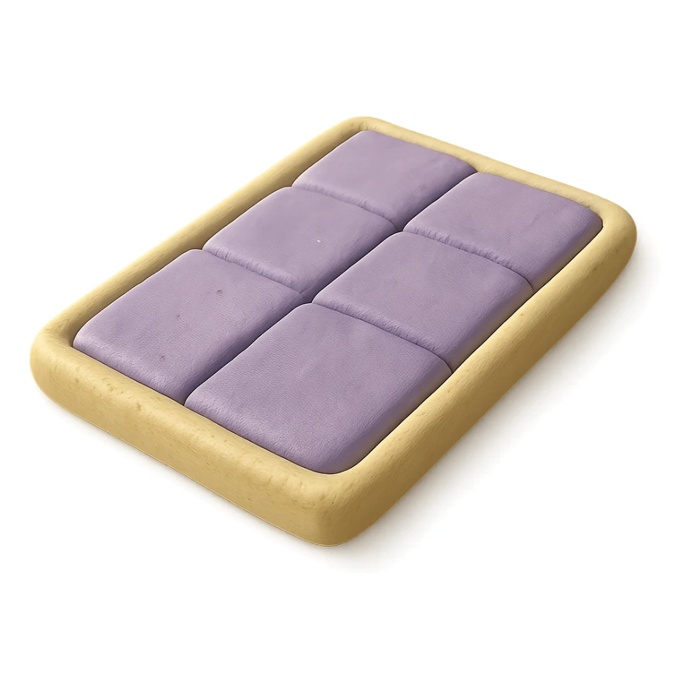 claymation style crash mat in perspective with visible fingerprints and pastel colors sticker