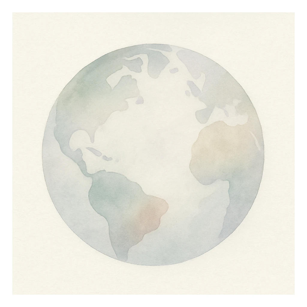 earth globe sticker