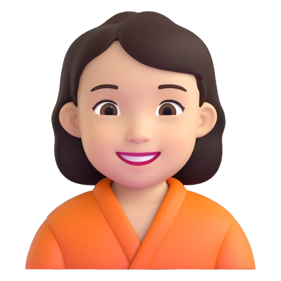 Smiling Indonesian child with dark hair sticker