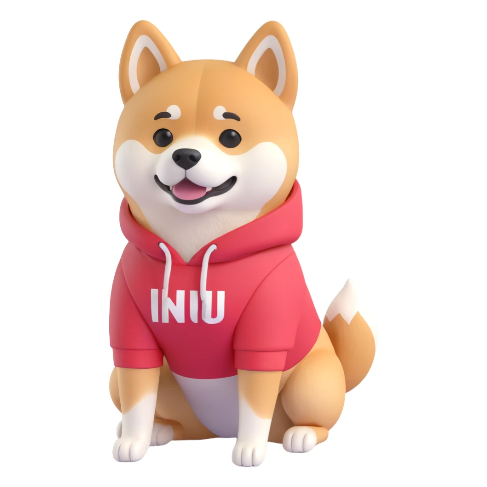 shiba inu fitness sticker