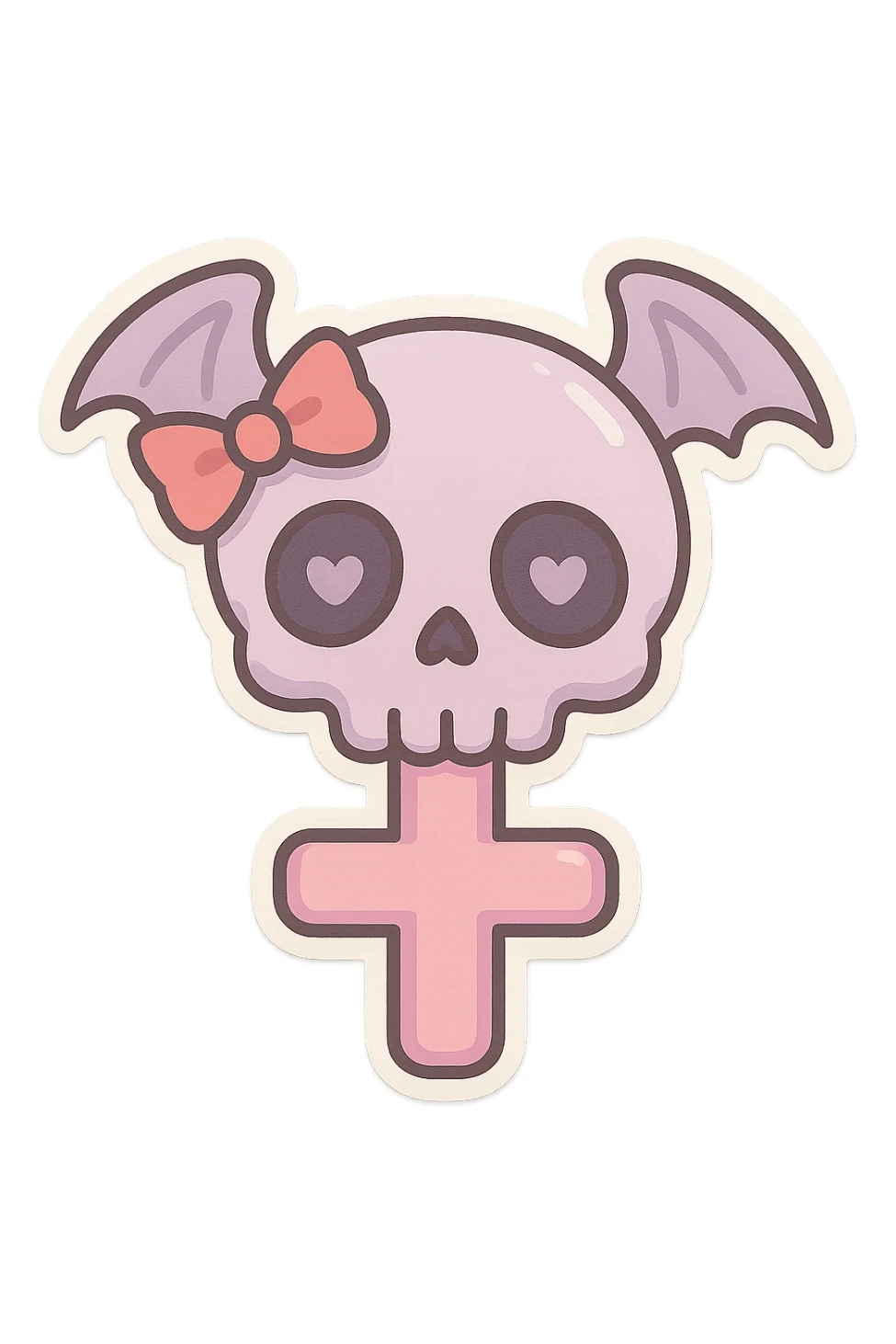 pastel goth objects, show one  sticker