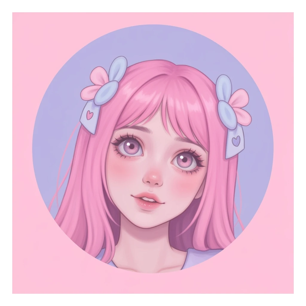pastel horror profile picture, cute, expressive, minimal, variation 1 sticker