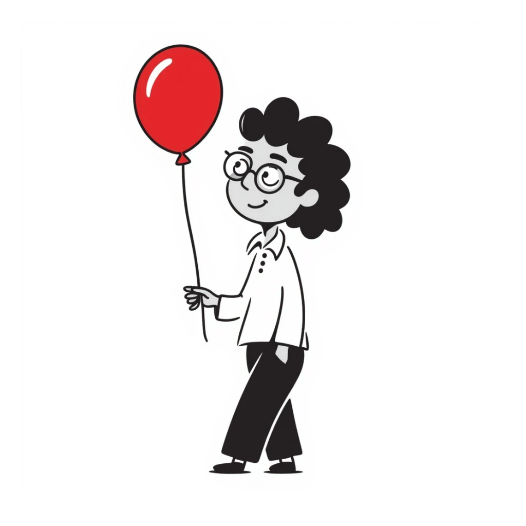 zombie boy with long black emo hair, glasses and white shirt, hand drawn doodle style sticker