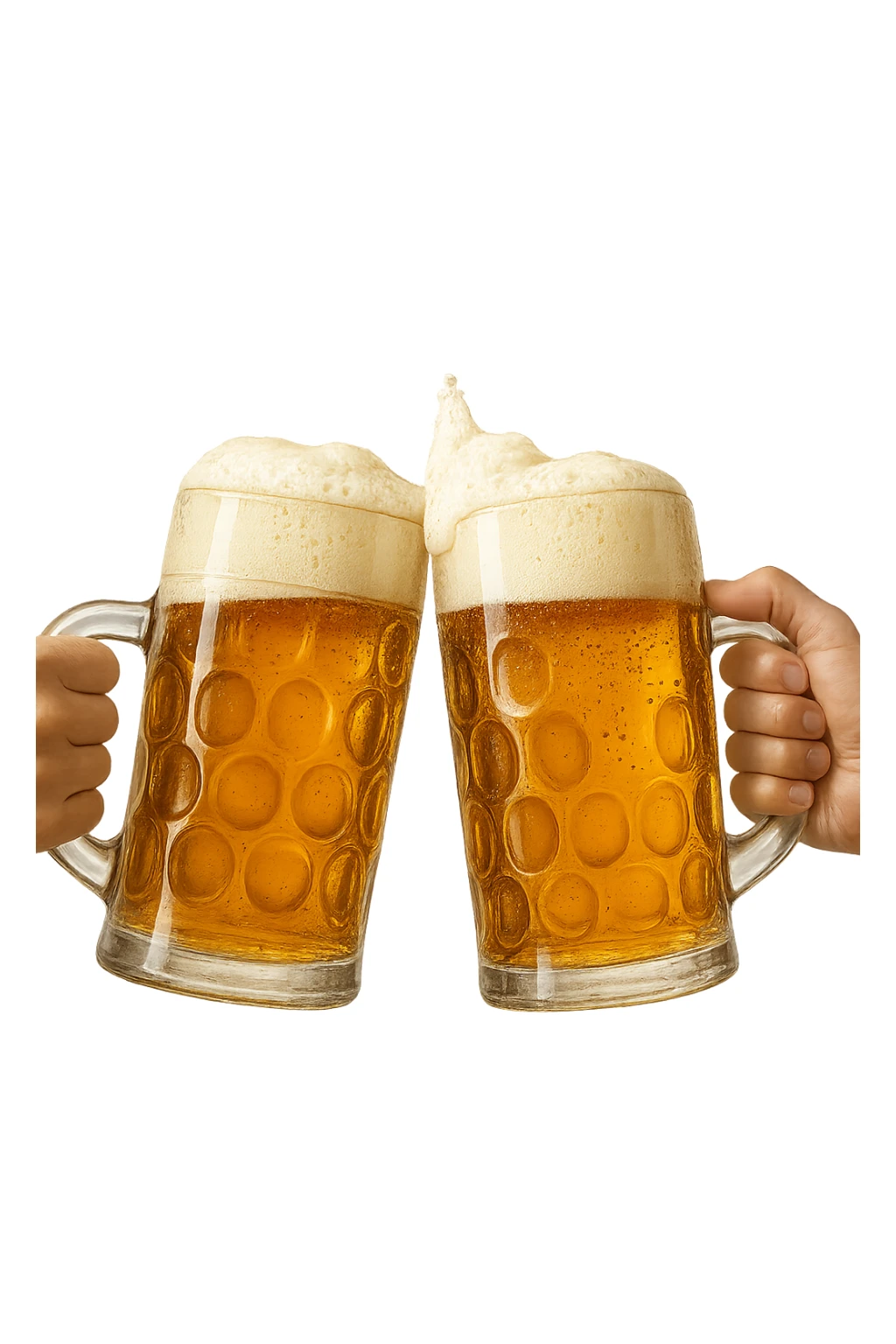 2 drink che fanno brindisi di birre sticker