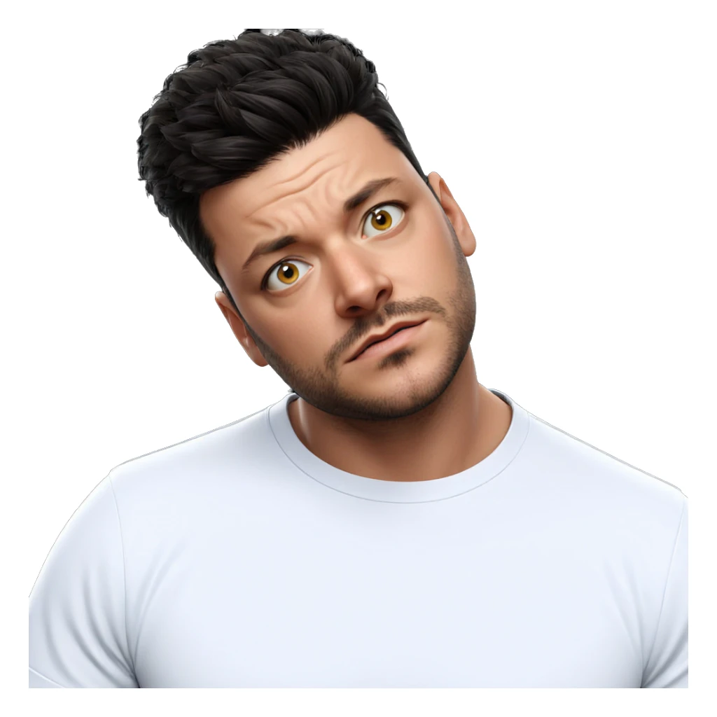 realistic portrait of a male sticker