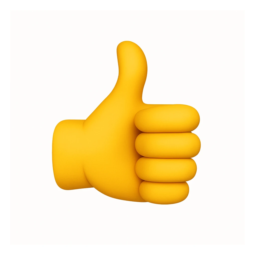 thumbs up emoji sticker