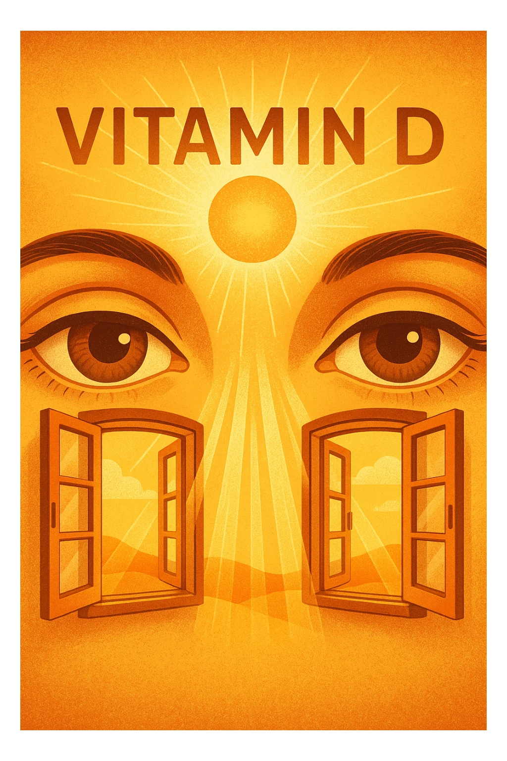 gli occhi sono la finestra da cui entra la vitamina d sticker