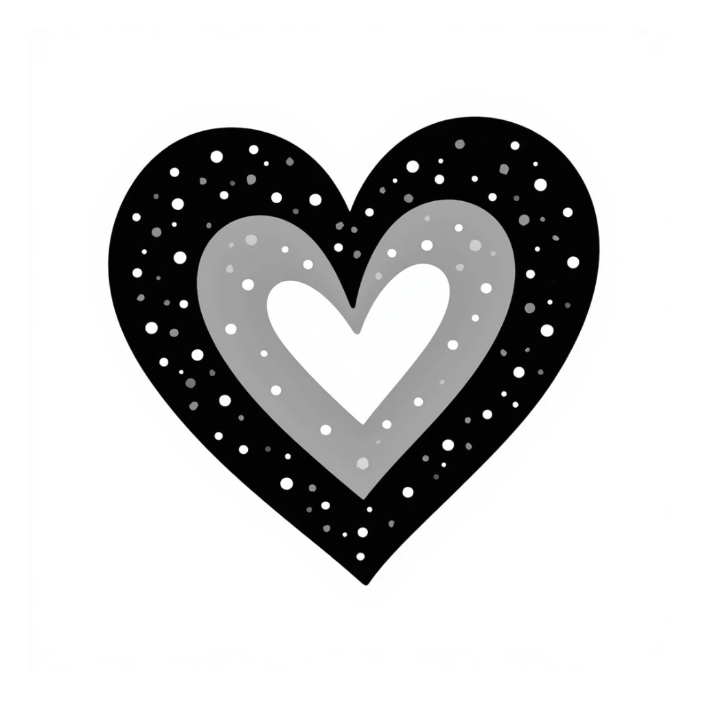 pride heart, hand drawn doodle style, sketchy lines sticker