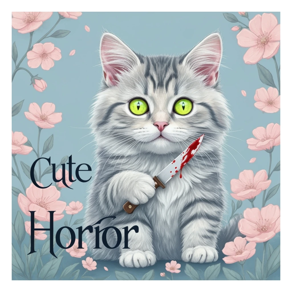 pastel horror banner, cute, expressive, minimal, variation 4 sticker