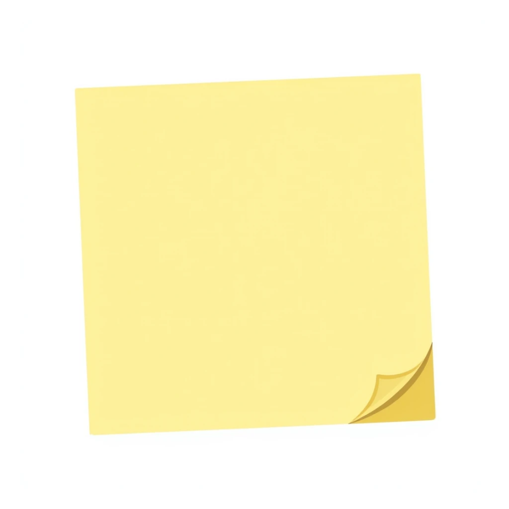 yellow sticky note sticker