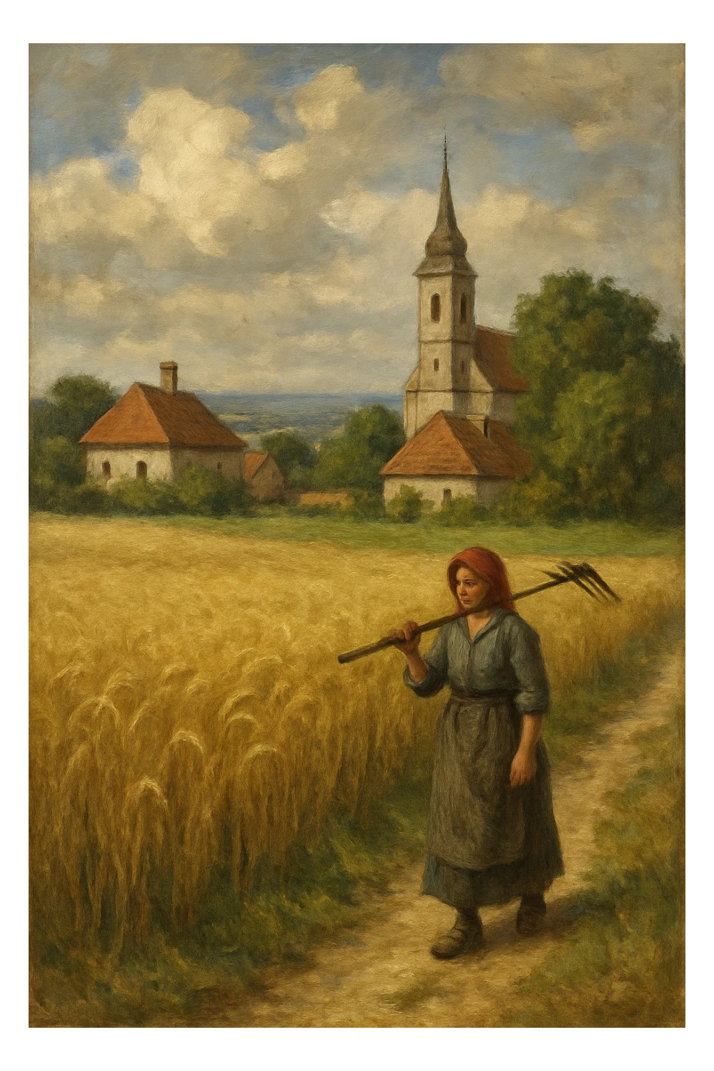 Сгенерируй эту же картину в стиле реалистичной живописи sticker