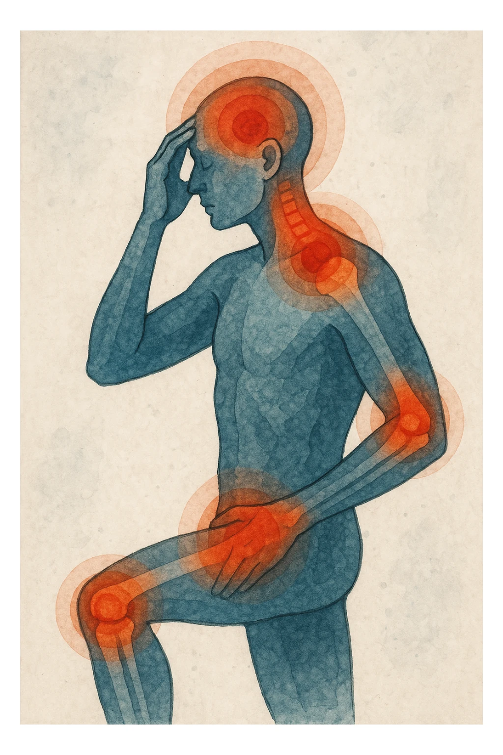 mal di testa cervicali dolori articolari sticker