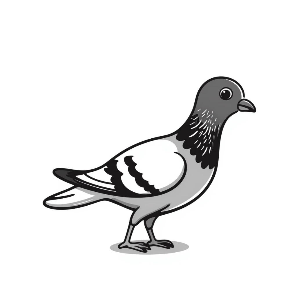 Nicobar pigeon with shimmering colorful feathers and white tail sticker