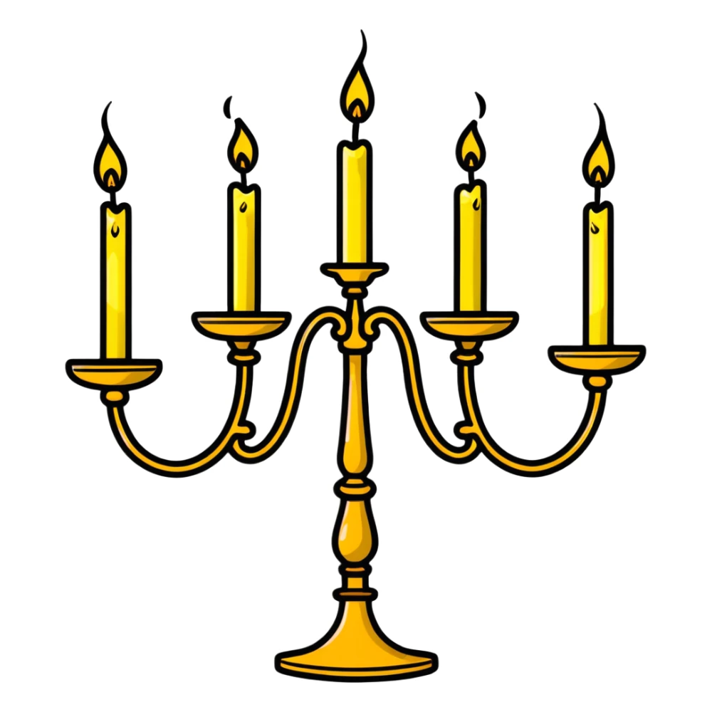 Lumiere the candelabra from Beauty and the Beast sticker