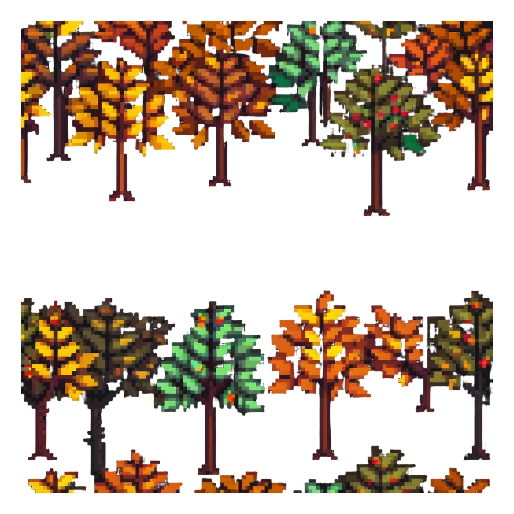 Colorful tree with autumn leaves sticker