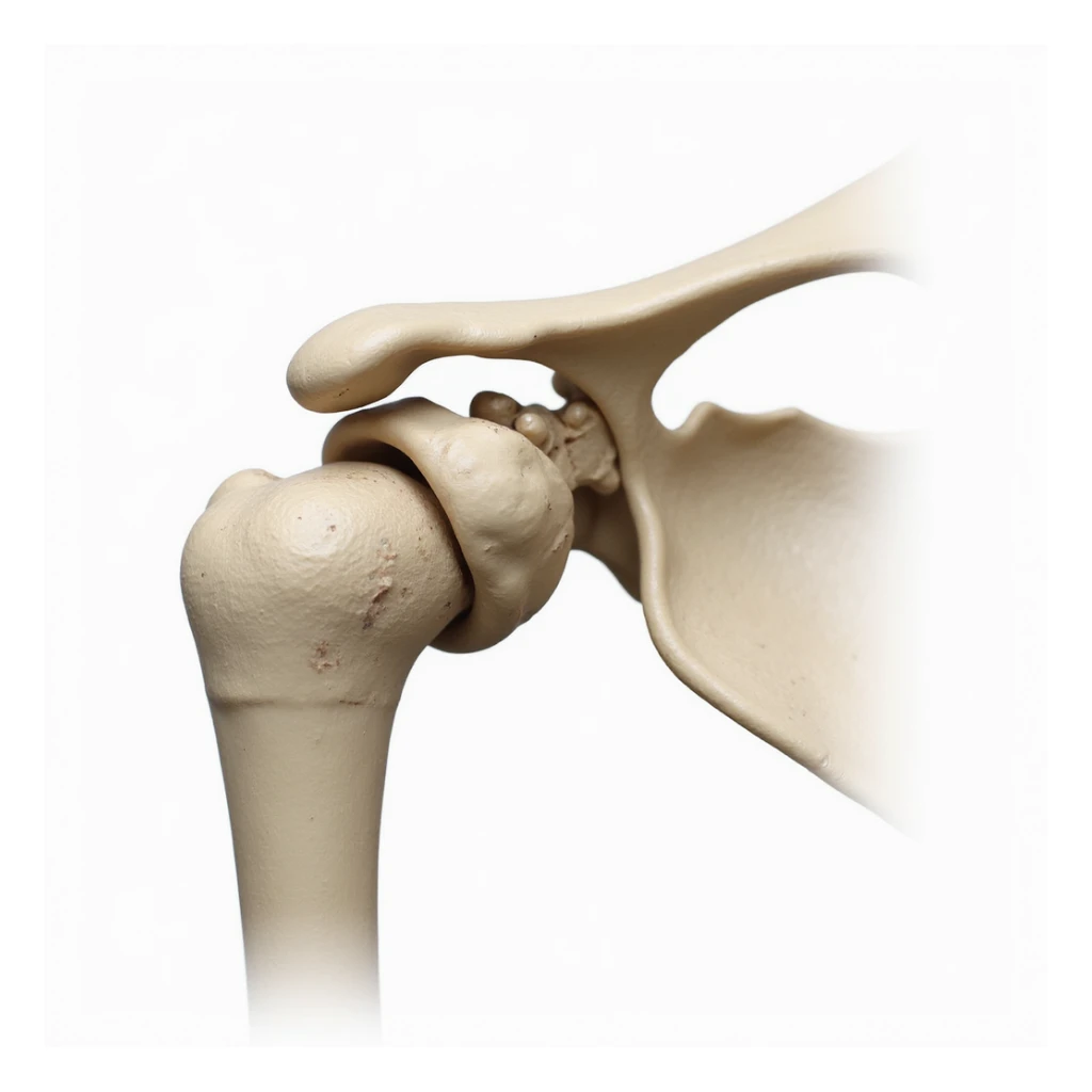 detailed right anatomical scapula, isolated on white background, realistic style, posterior view sticker