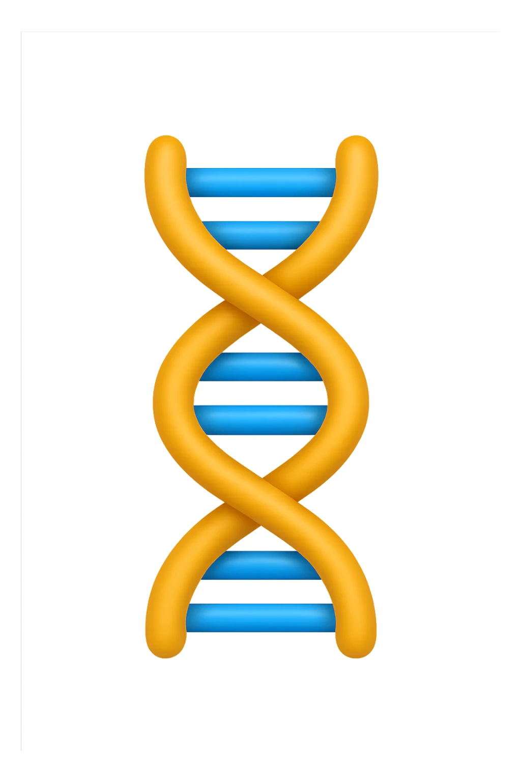 emoji stile iphone di dna umano sticker