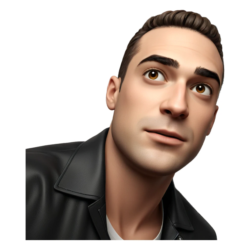 portrait of a stylish boy sticker