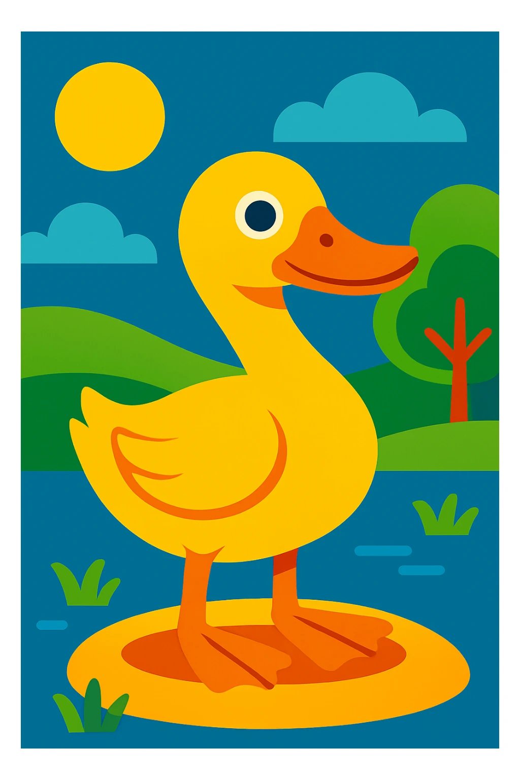 Duck sticker