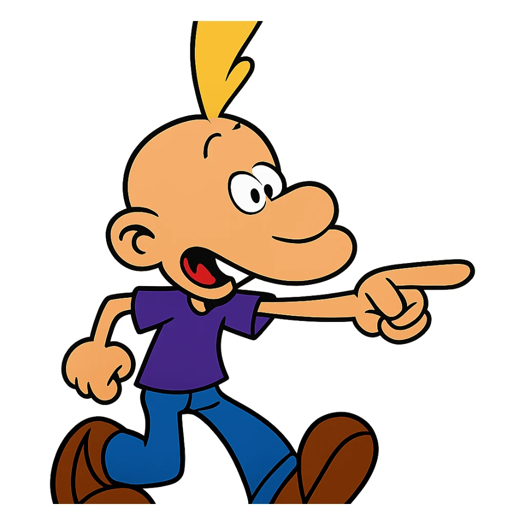 Titeuf character in vibrant toon style sticker