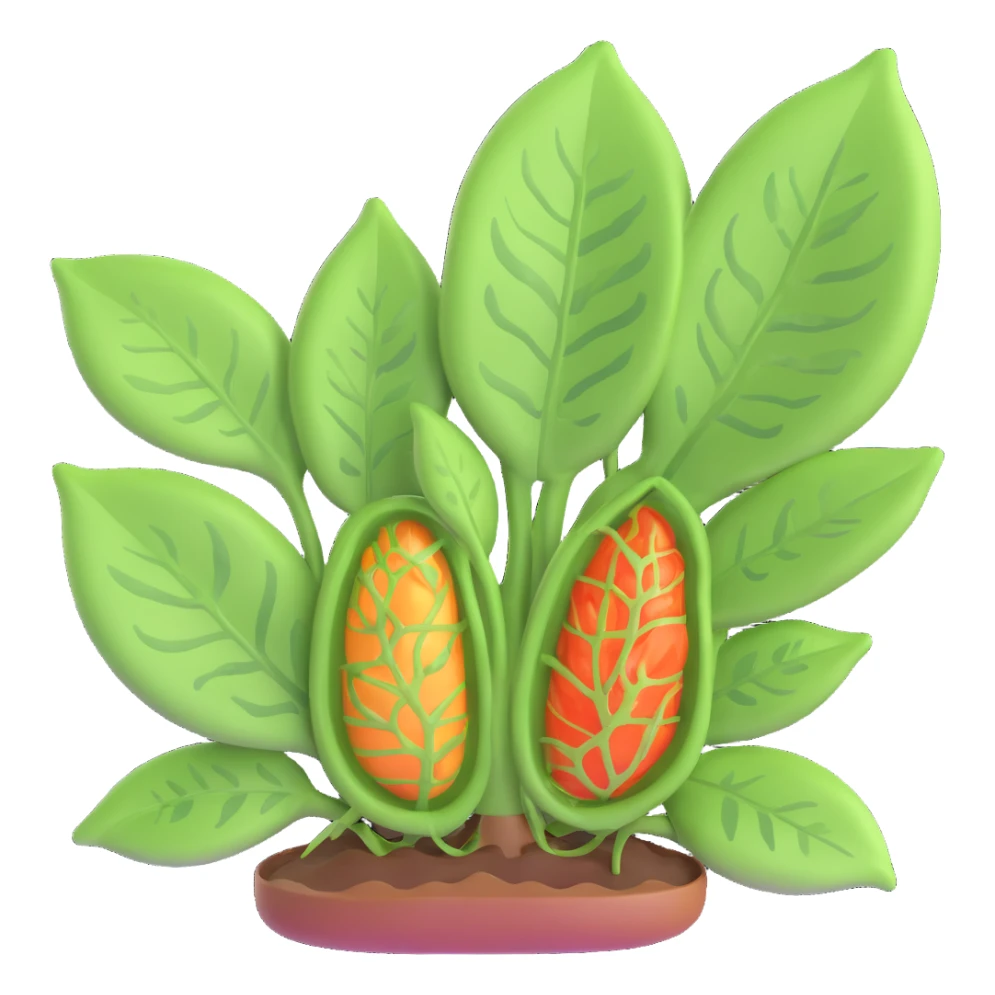 highly scientific detailed labeled 3D illustration focusing on stomata function in photosynthesis showing gas exchange guard cells and molecular movement transparent background sticker