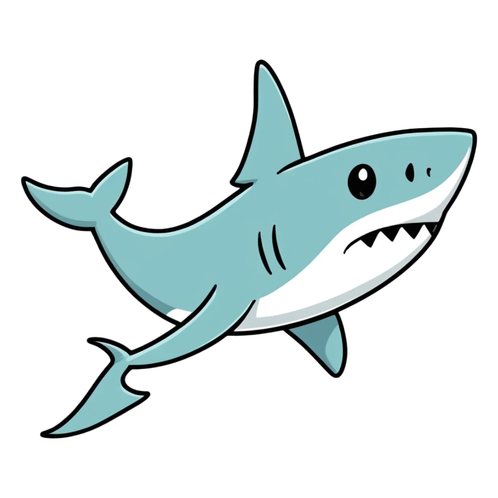 Toes that look like a shark  sticker