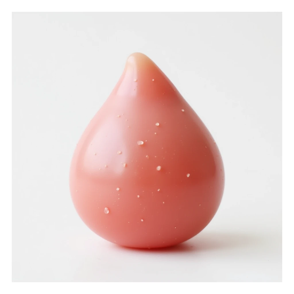 realistic teardrop-shaped candy, isolated on a transparent background, no visible background sticker