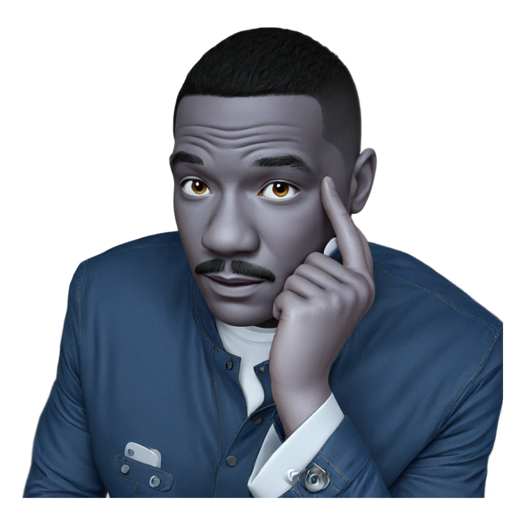 realistic portrait of a man sticker