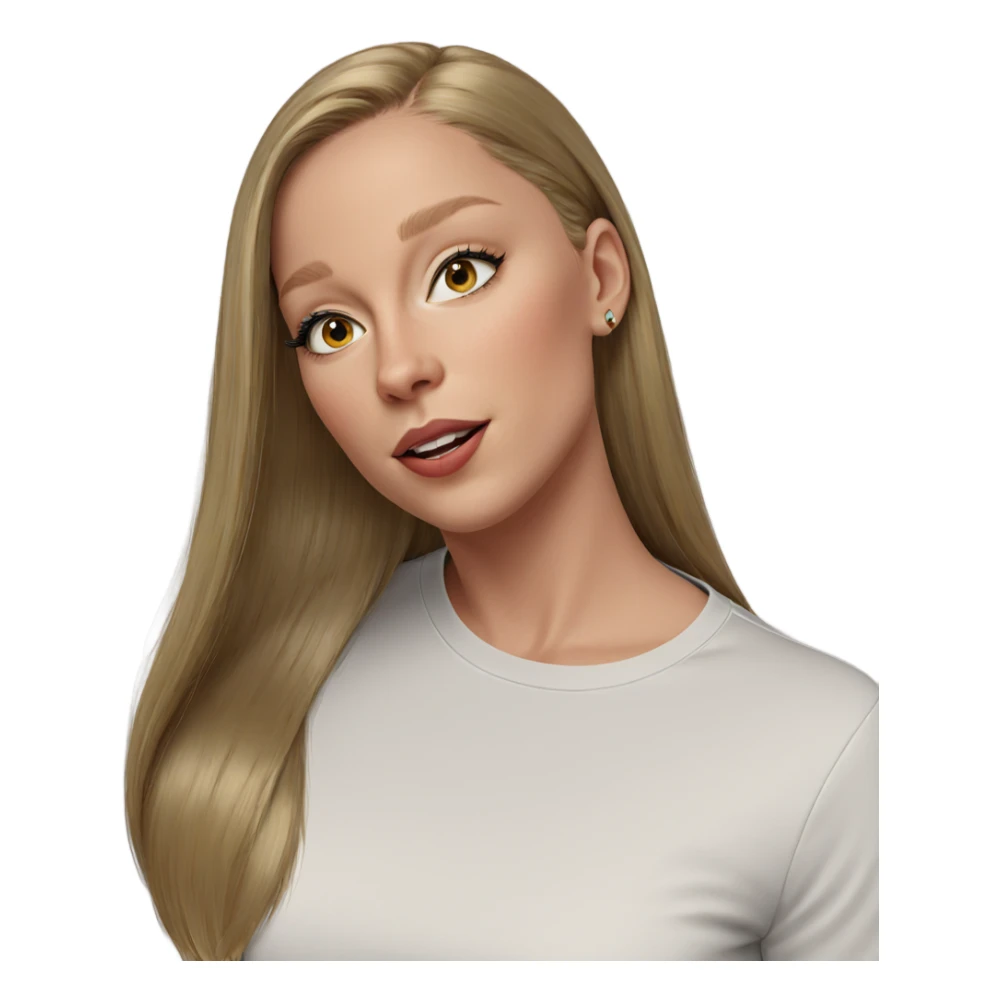 realistic portrait of girl sticker