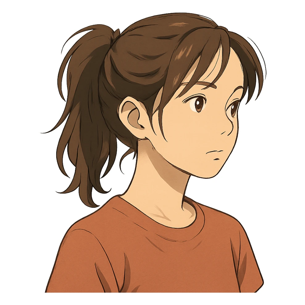 Asian girl with hairstyle like Tate McRae sticker