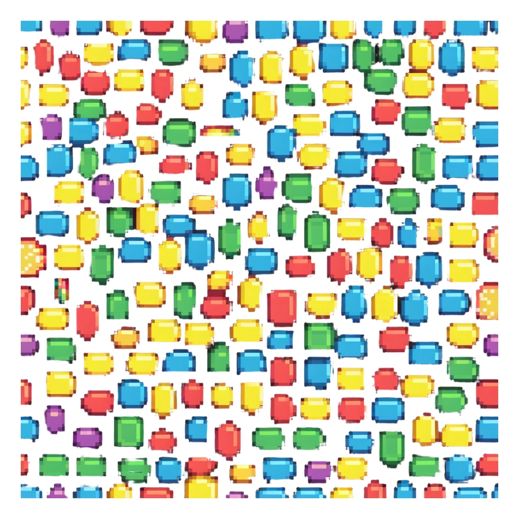 colorful candy sticker