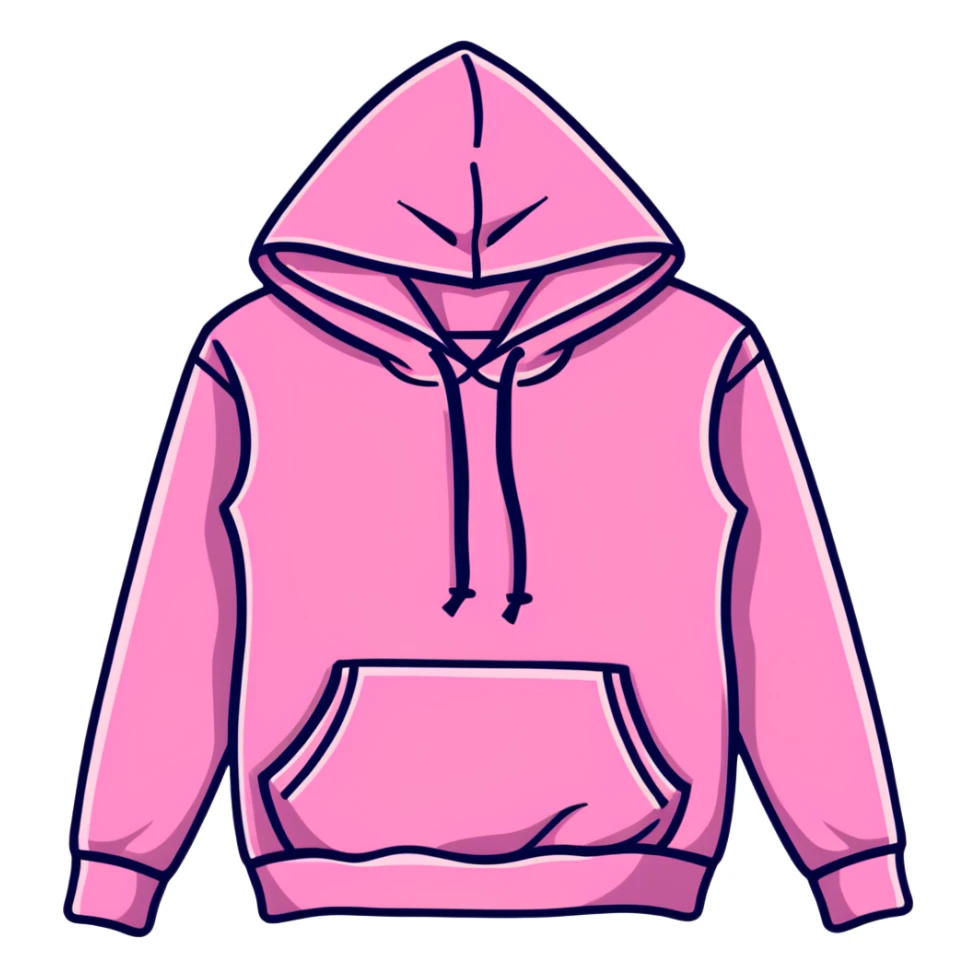 Pink hoodie with Victoria's Secret PINK logo sticker