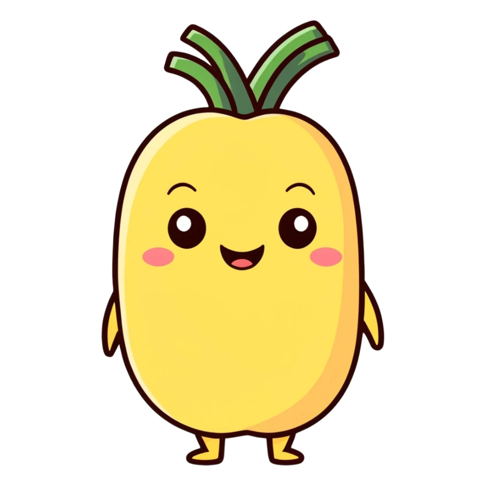 Maiz with eyes and smile sticker