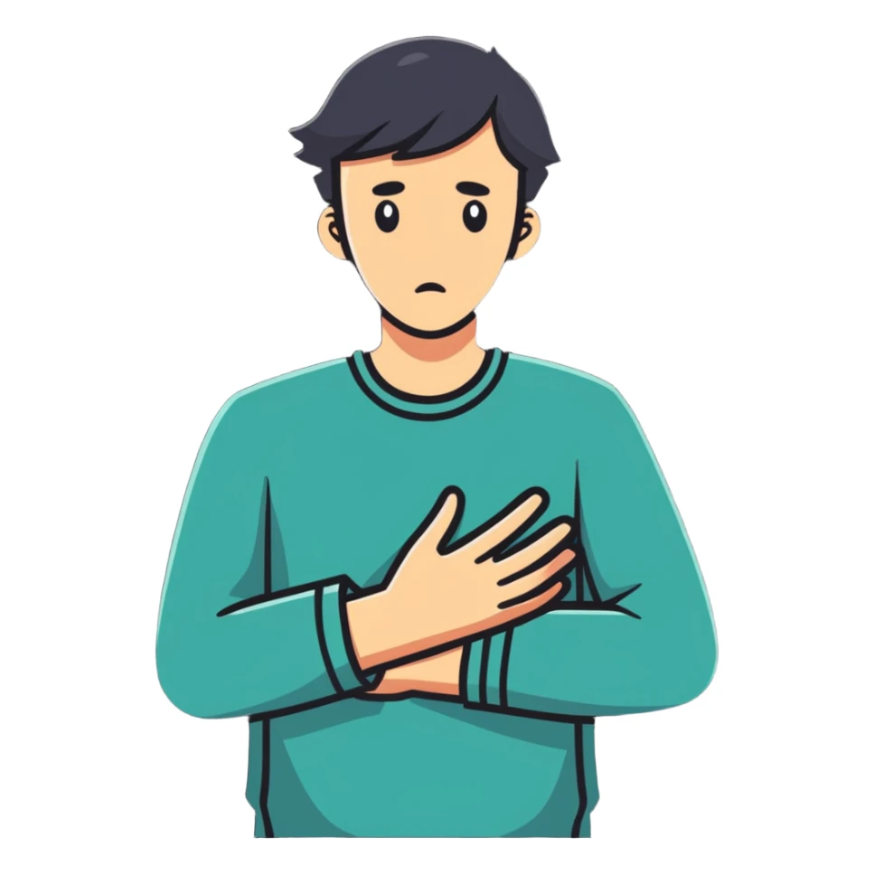 confused in-love person sticker