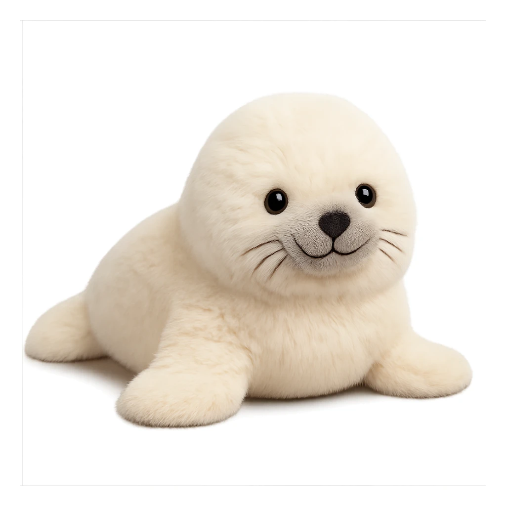 cute baby seal jellycat plushie sticker