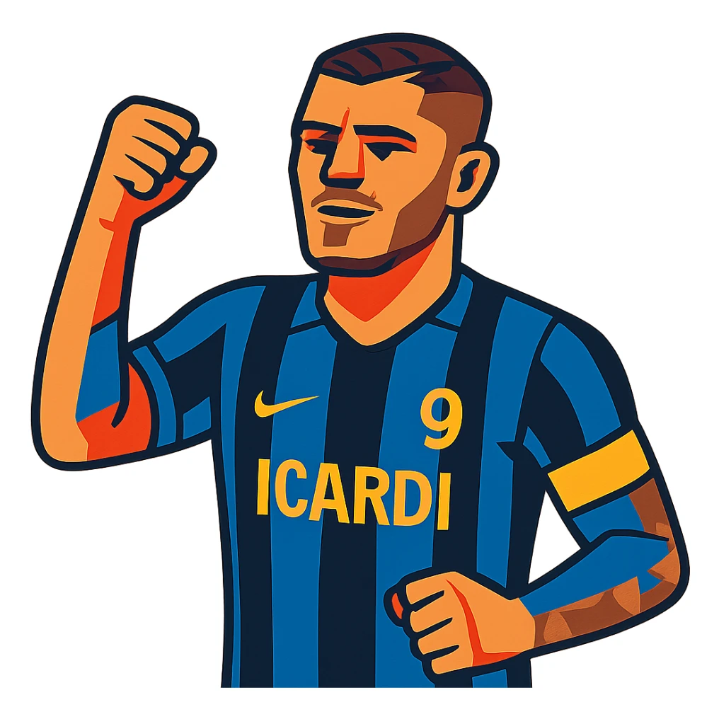 Mauro Icardi football player sticker