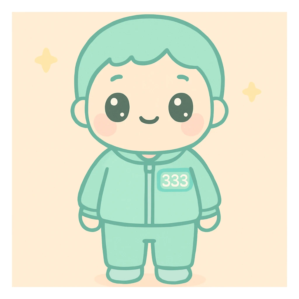 Player 333 From Squid Games full height sticker