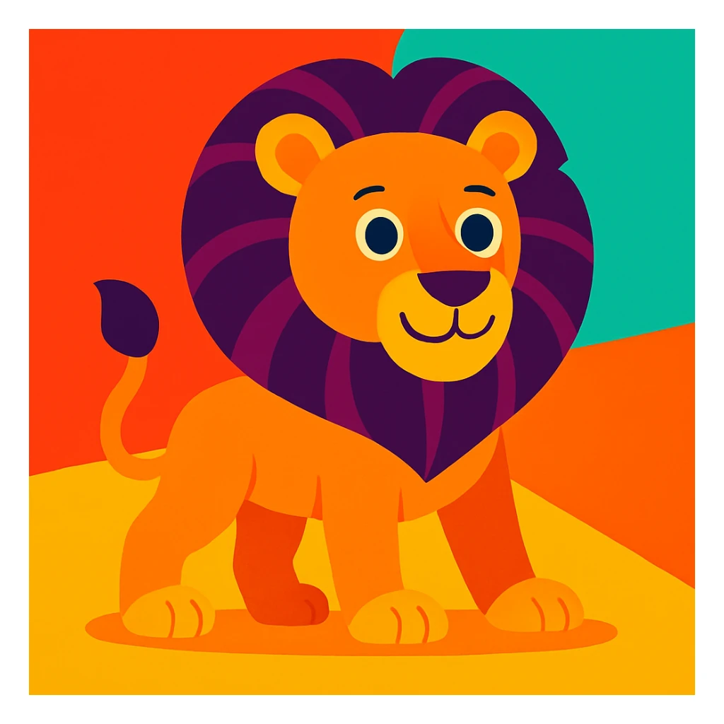 Lion sticker