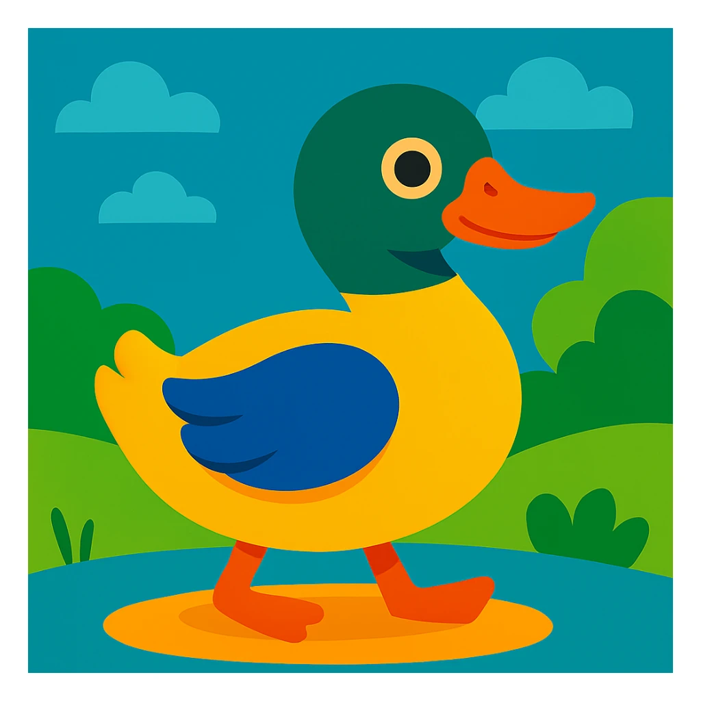 Duck sticker