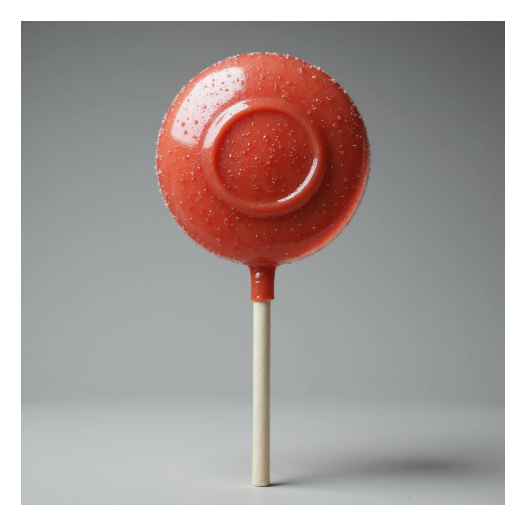 realistic lollipop, on a white background, photorealistic style sticker